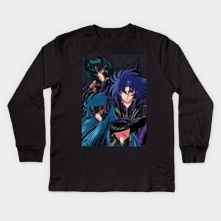 Wyvern Garuda Harpy Specters - Saint Seiya Kids Long Sleeve T-Shirt