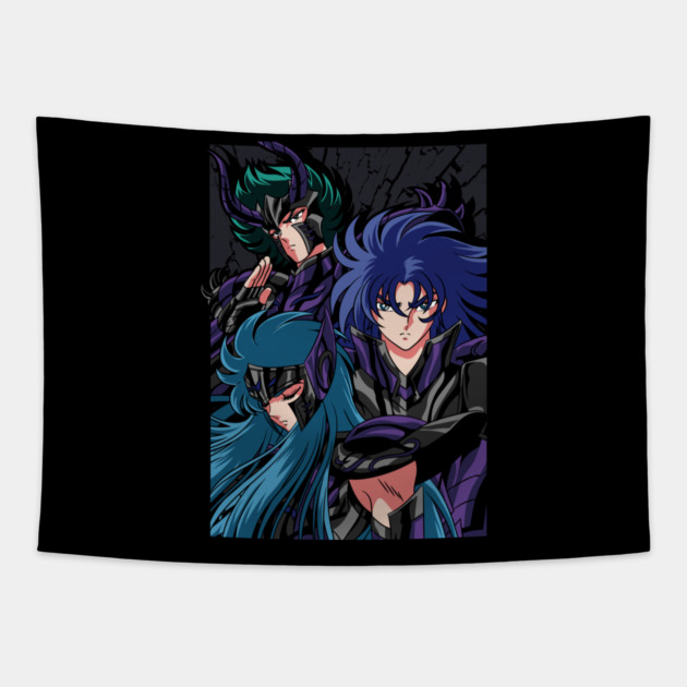 Wyvern Garuda Harpy Specters - Saint Seiya Tapestry by Otaku Vibes