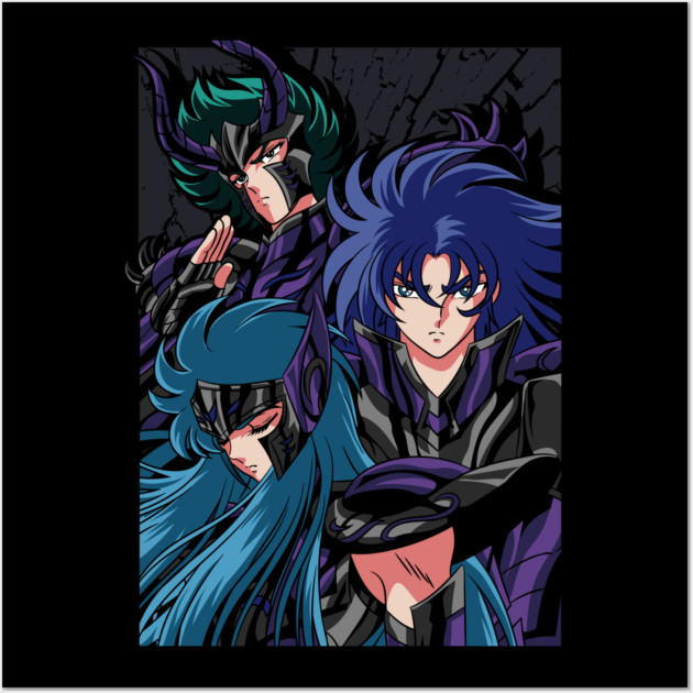 Wyvern Garuda Harpy Specters - Saint Seiya Wall Art by Otaku Vibes
