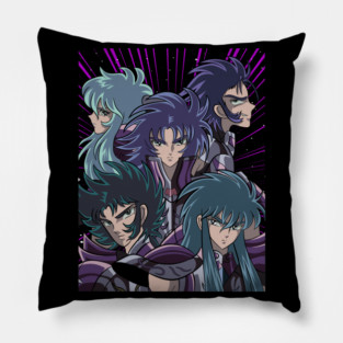 Silver Saints Group Saint Seiya Heroes Pillow