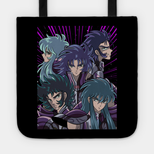 Silver Saints Group Saint Seiya Heroes Tote by Otaku Vibes