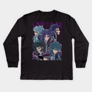 Silver Saints Group Saint Seiya Heroes Kids Long Sleeve T-Shirt