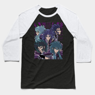 Silver Saints Group Saint Seiya Heroes Baseball T-Shirt