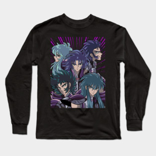 Silver Saints Group Saint Seiya Heroes Long Sleeve T-Shirt