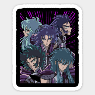 Silver Saints Group Saint Seiya Heroes Magnet