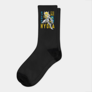 Cygnus Hyoga Saint Seiya Dynamic Pose Socks