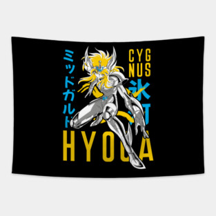 Cygnus Hyoga Saint Seiya Dynamic Pose Tapestry