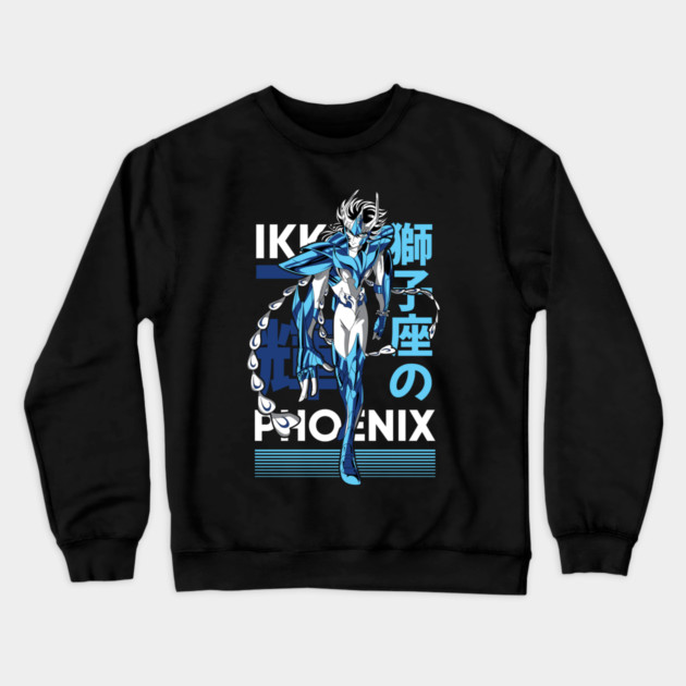 Phoenix Ikki Saint Seiya Fierce Walk Crewneck Sweatshirt by Otaku Vibes