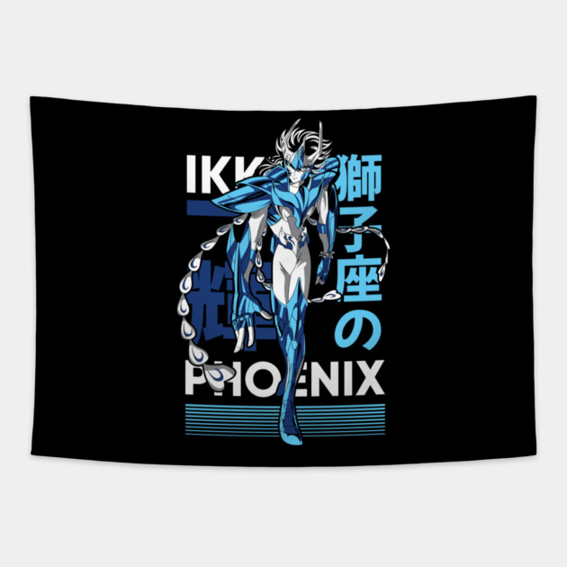 Phoenix Ikki Saint Seiya Fierce Walk Tapestry by Otaku Vibes