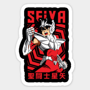 Pegasus Seiya Saint Seiya Battle Stance Magnet