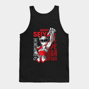 Pegasus Seiya Saint Seiya Heroic Pose Tank Top