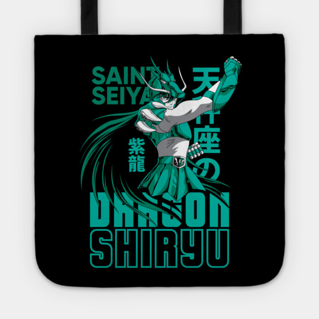 Dragon Shiryu Saint Seiya Fierce Strike Tote by Otaku Vibes