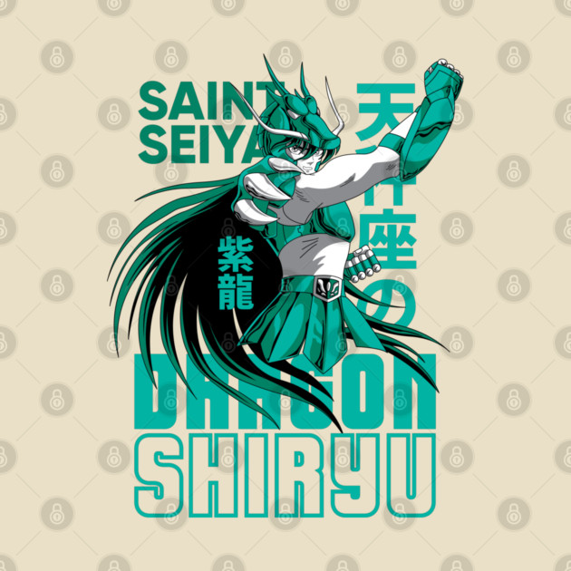 Dragon Shiryu Saint Seiya Fierce Strike by Otaku Vibes
