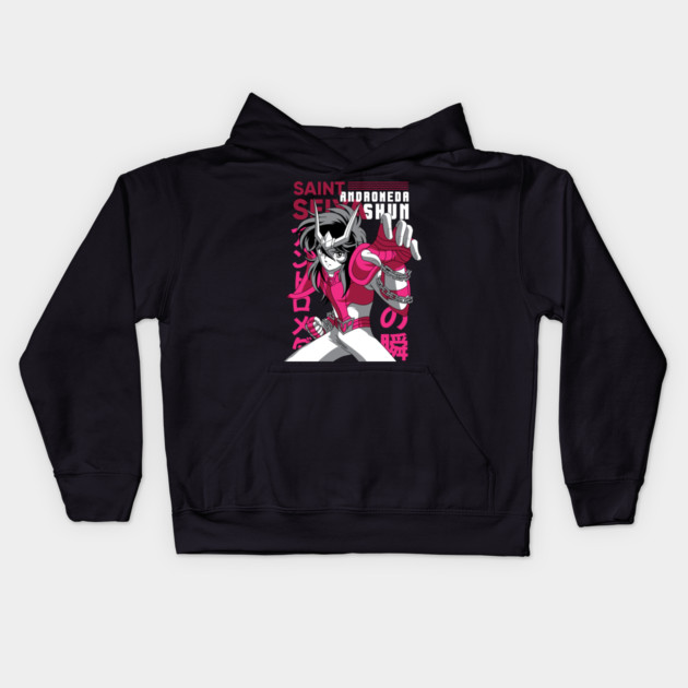 Andromeda Shun Saint Seiya Chain Power Kids Hoodie by Otaku Vibes