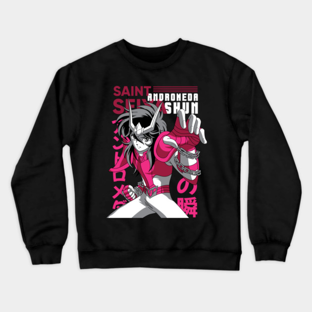 Andromeda Shun Saint Seiya Chain Power Crewneck Sweatshirt by Otaku Vibes