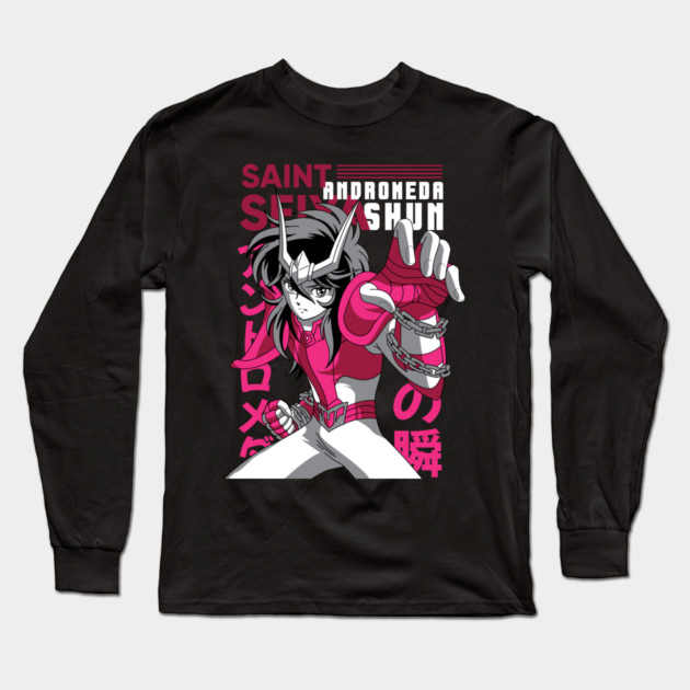 Andromeda Shun Saint Seiya Chain Power Long Sleeve T-Shirt by Otaku Vibes