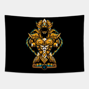 Leo Gold Cloth Saint Seiya Armor Art Tapestry