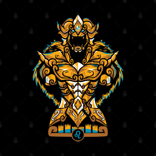 Leo Gold Cloth Saint Seiya Armor Art by Otaku Vibes