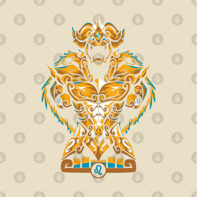 Leo Gold Cloth Saint Seiya Armor Art by Otaku Vibes