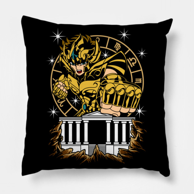 Leo Aiolia Saint Seiya Zodiac Power Pillow by Otaku Vibes