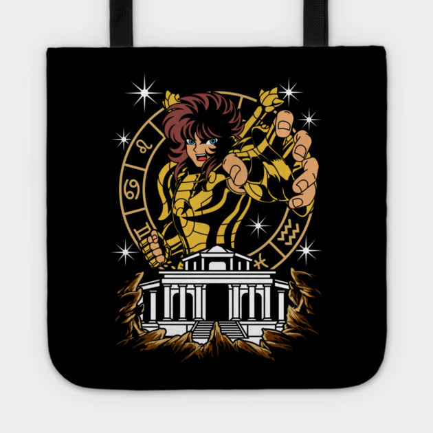 Aquarius Camus Saint Seiya Zodiac Guard Tote by Otaku Vibes
