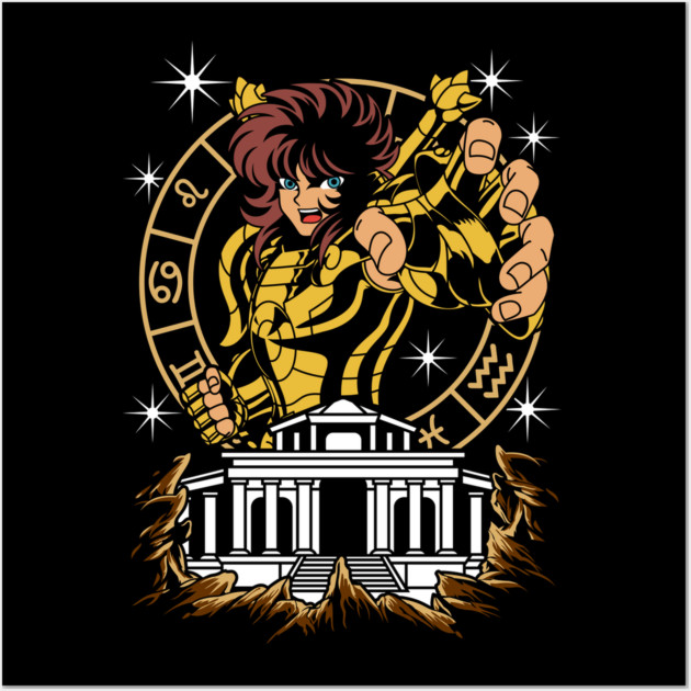 Aquarius Camus Saint Seiya Zodiac Guard Wall Art by Otaku Vibes