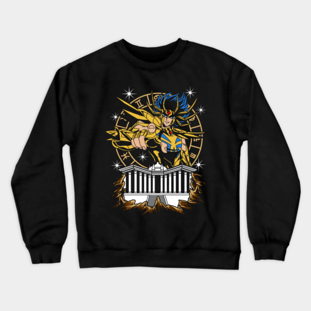 Gemini Saga Saint Seiya Cosmic Twin Crewneck Sweatshirt by Otaku Vibes