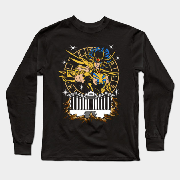Gemini Saga Saint Seiya Cosmic Twin Long Sleeve T-Shirt by Otaku Vibes