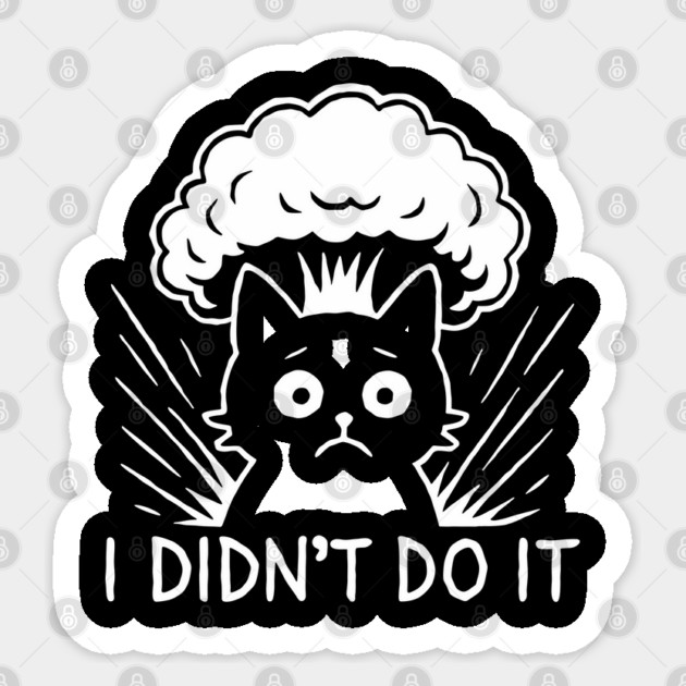 I Didn't Do It Troublemaker Mischief Humor Sticker by Anticorporati