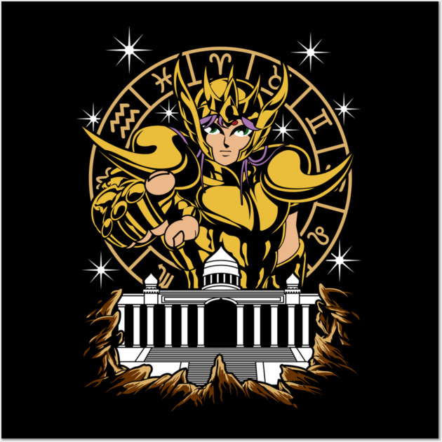 Aries Mu Saint Seiya Zodiac Guard Wall Art by Otaku Vibes