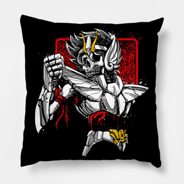 Pegasus Seiya Skeleton Saint Seiya Dark Art Pillow by Otaku Vibes