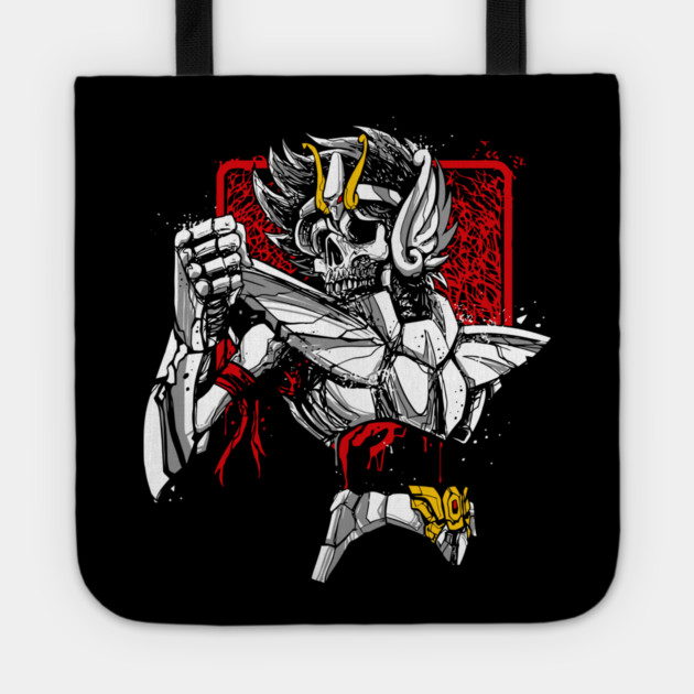 Pegasus Seiya Skeleton Saint Seiya Dark Art Tote by Otaku Vibes