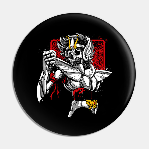 Pegasus Seiya Skeleton Saint Seiya Dark Art Pin by Otaku Vibes