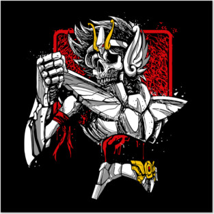 Pegasus Seiya Skeleton Saint Seiya Dark Art Posters and Art