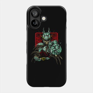Dragon Shiryu Skeleton Saint Seiya Dark Art Phone Case