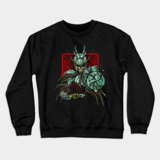 Dragon Shiryu Skeleton Saint Seiya Dark Art Crewneck Sweatshirt