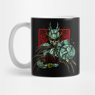 Dragon Shiryu Skeleton Saint Seiya Dark Art Mug