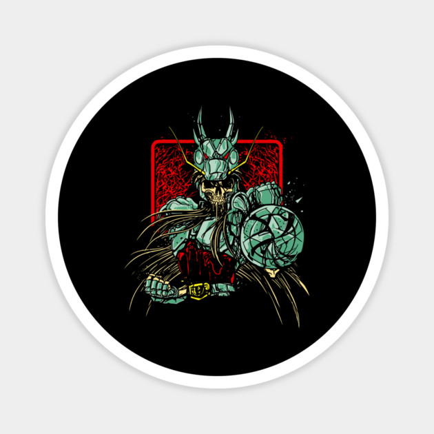 Dragon Shiryu Skeleton Saint Seiya Dark Art Magnet by Otaku Vibes