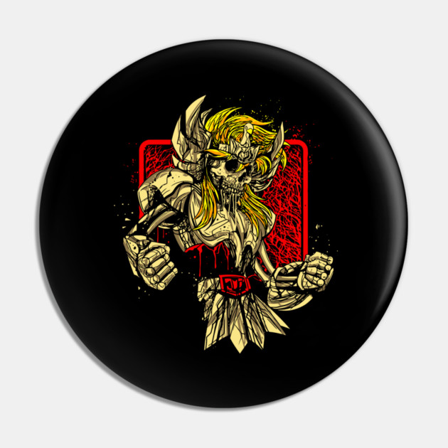 Cygnus Hyoga Skeleton Saint Seiya Dark Art Pin by Otaku Vibes