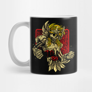 Cygnus Hyoga Skeleton Saint Seiya Dark Art Mug