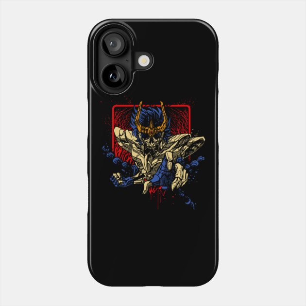Phoenix Ikki Skeleton Saint Seiya Dark Art Phone Case by Otaku Vibes