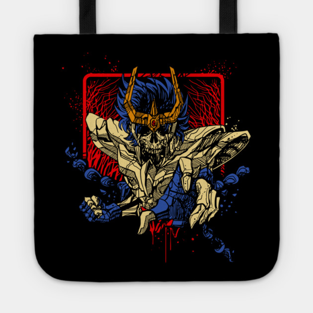 Phoenix Ikki Skeleton Saint Seiya Dark Art Tote by Otaku Vibes