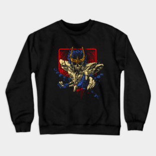 Phoenix Ikki Skeleton Saint Seiya Dark Art Crewneck Sweatshirt