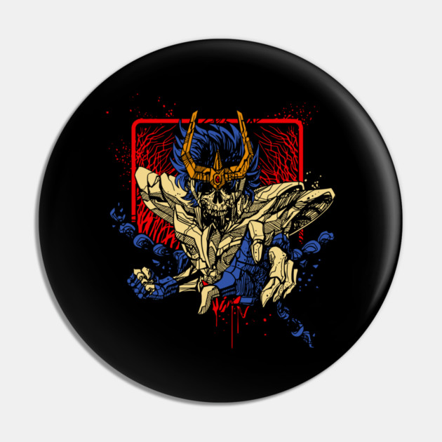 Phoenix Ikki Skeleton Saint Seiya Dark Art Pin by Otaku Vibes