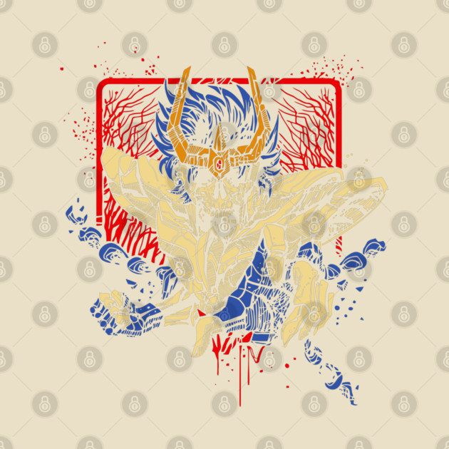 Phoenix Ikki Skeleton Saint Seiya Dark Art by Otaku Vibes