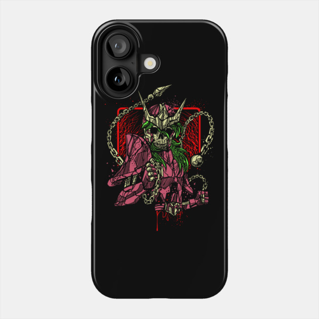 Andromeda Shun Skeleton Saint Seiya Dark Art Phone Case by Otaku Vibes