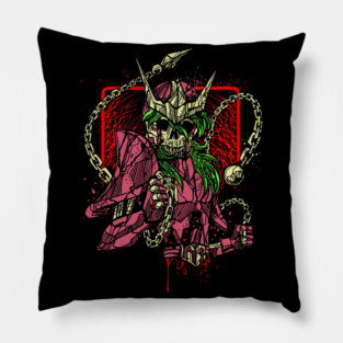 Andromeda Shun Skeleton Saint Seiya Dark Art Pillow