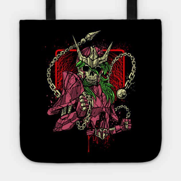 Andromeda Shun Skeleton Saint Seiya Dark Art Tote by Otaku Vibes