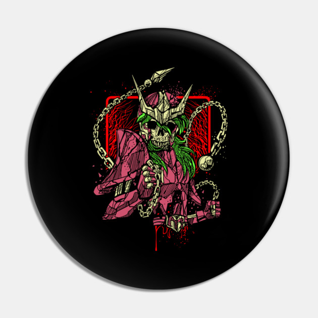 Andromeda Shun Skeleton Saint Seiya Dark Art Pin by Otaku Vibes