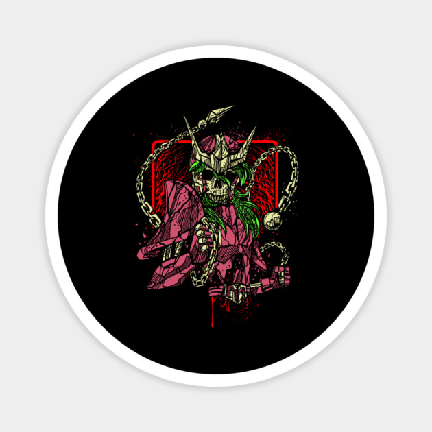 Andromeda Shun Skeleton Saint Seiya Dark Art Magnet by Otaku Vibes